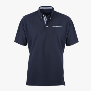 Polo vichy homme marine/blanc