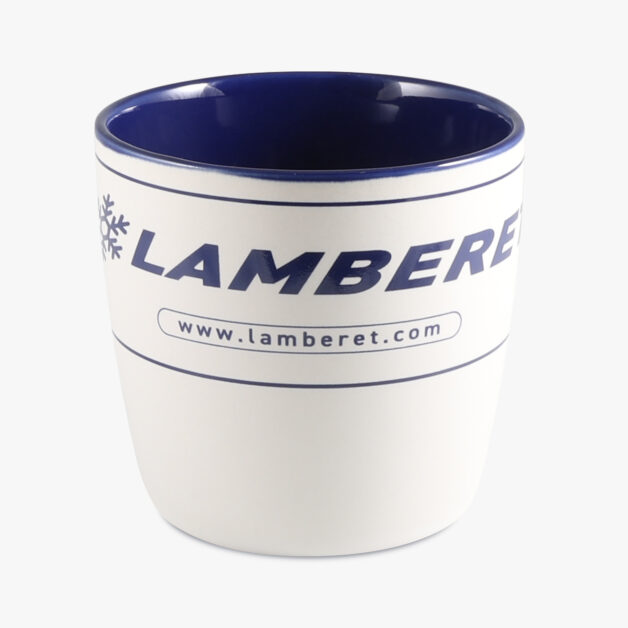 Mug bleu et blanc