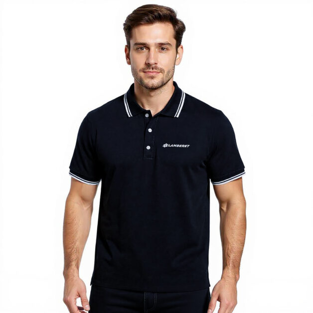 Polo homme bleu - Image 2