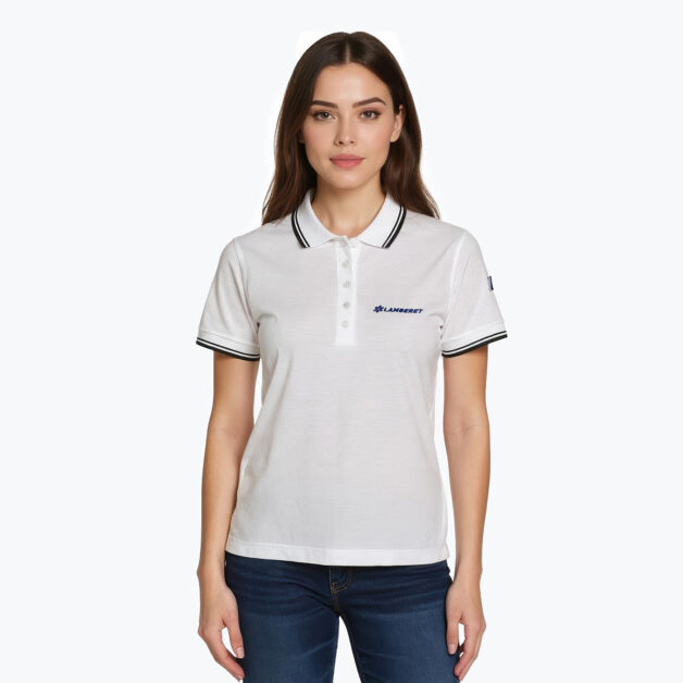 Polo femme blanc - Image 2