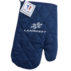 Gant de cuisine coton bleu